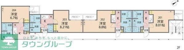 J-Maison矢部IIの物件間取画像